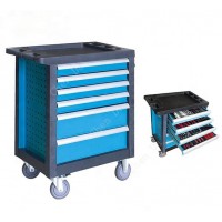 NEW DESIGN 220pcs household hand tools in Tool Trolley / cabinet / 6 drawers trolley / box tools