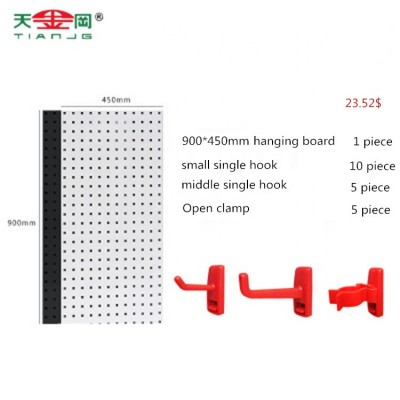 TJG Hanging Panel Pothook Car Beauty Parts Exhibition Square Hole Metal Hanging Board