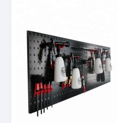 TJG car beauty, garage tool storage, kitchen utensils finishing, with red hooks customizable black metal Pegboard Pack