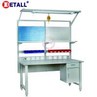 (Detall) Metal ESD Worktable for assembly line factory of factory equipment